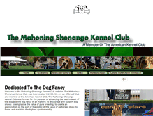Tablet Screenshot of mahoningshenangokennelclub.com